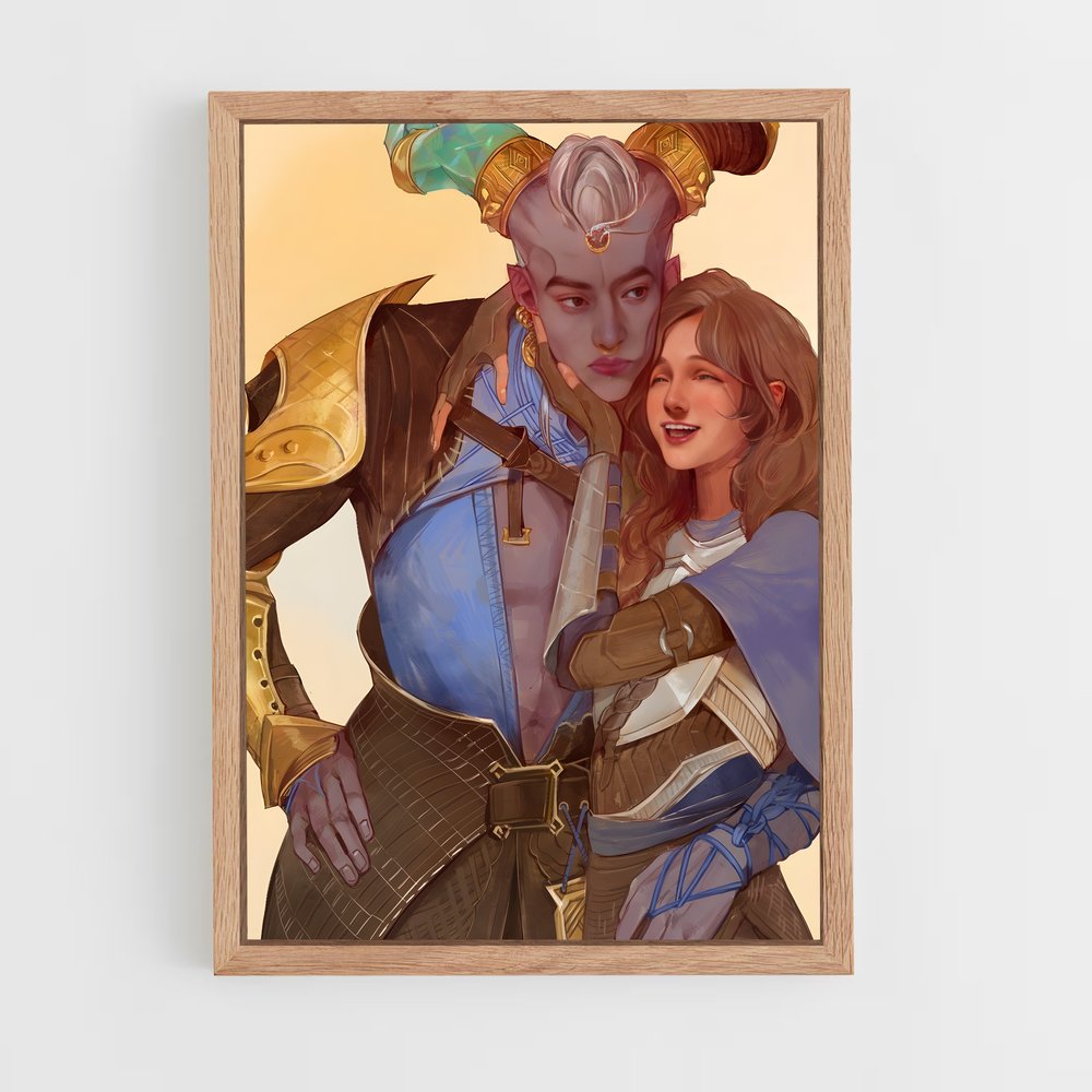 Poster Étreinte des Élus – affiche Dragon age (vue 4)